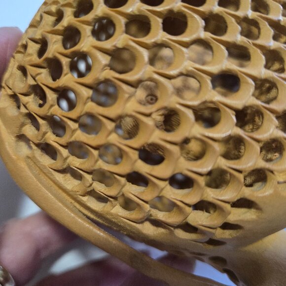 Hand-carved Wooden Elephant - Picture 7 of 11